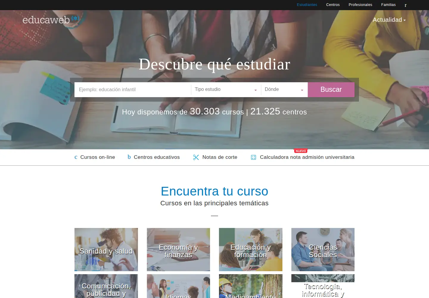 Screenshot of educaweb.com