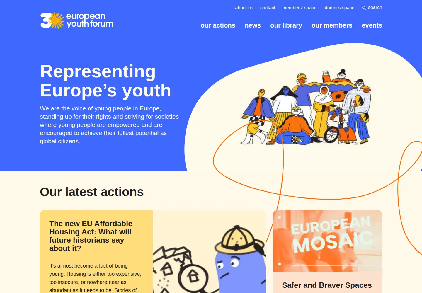 Screenshot of youthforum.org