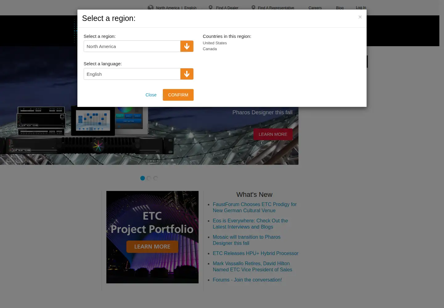 Screenshot of etcconnect.com