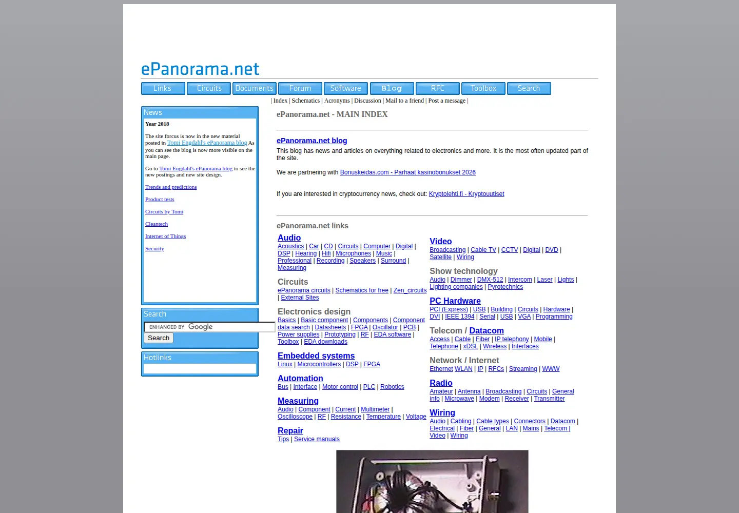 Screenshot of epanorama.net
