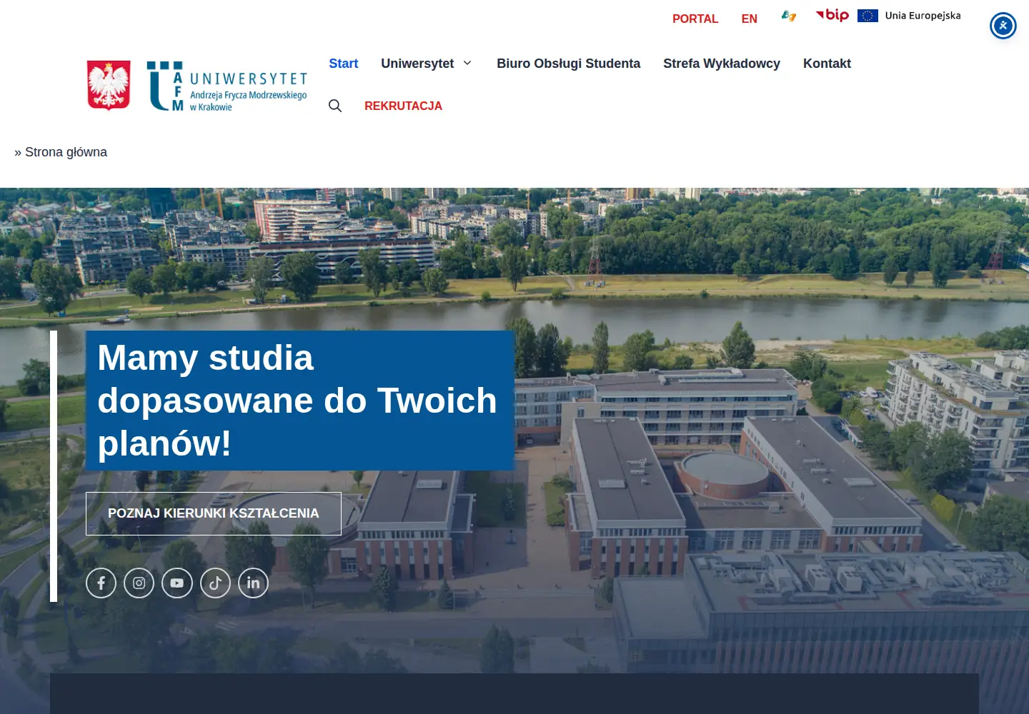 Screenshot of ka.edu.pl