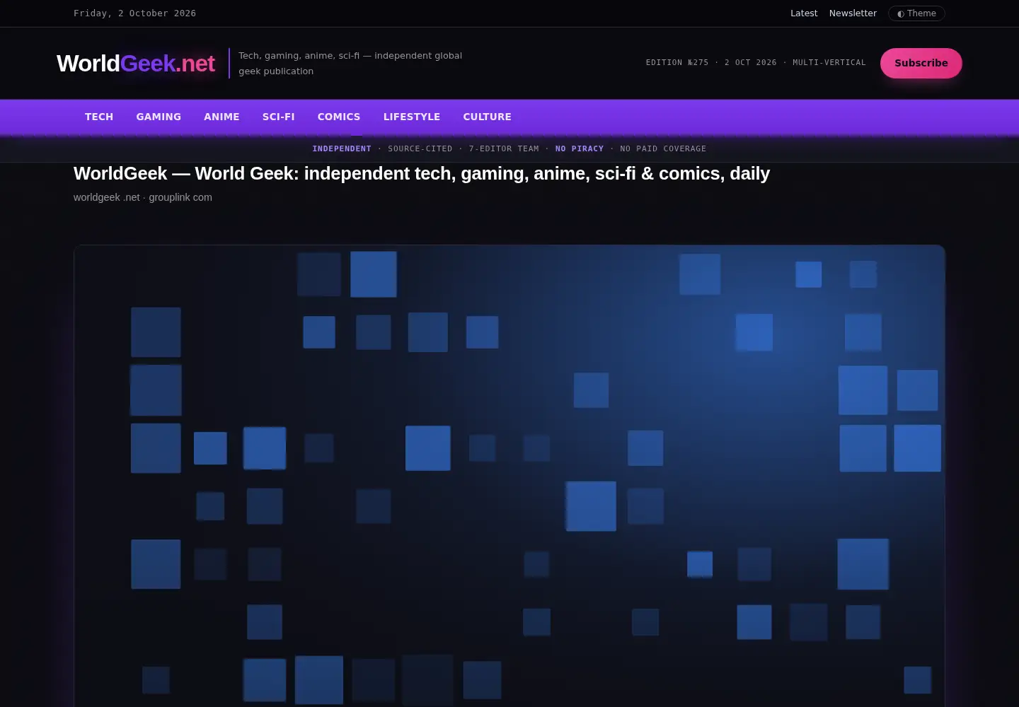 Screenshot of worldgeek.net