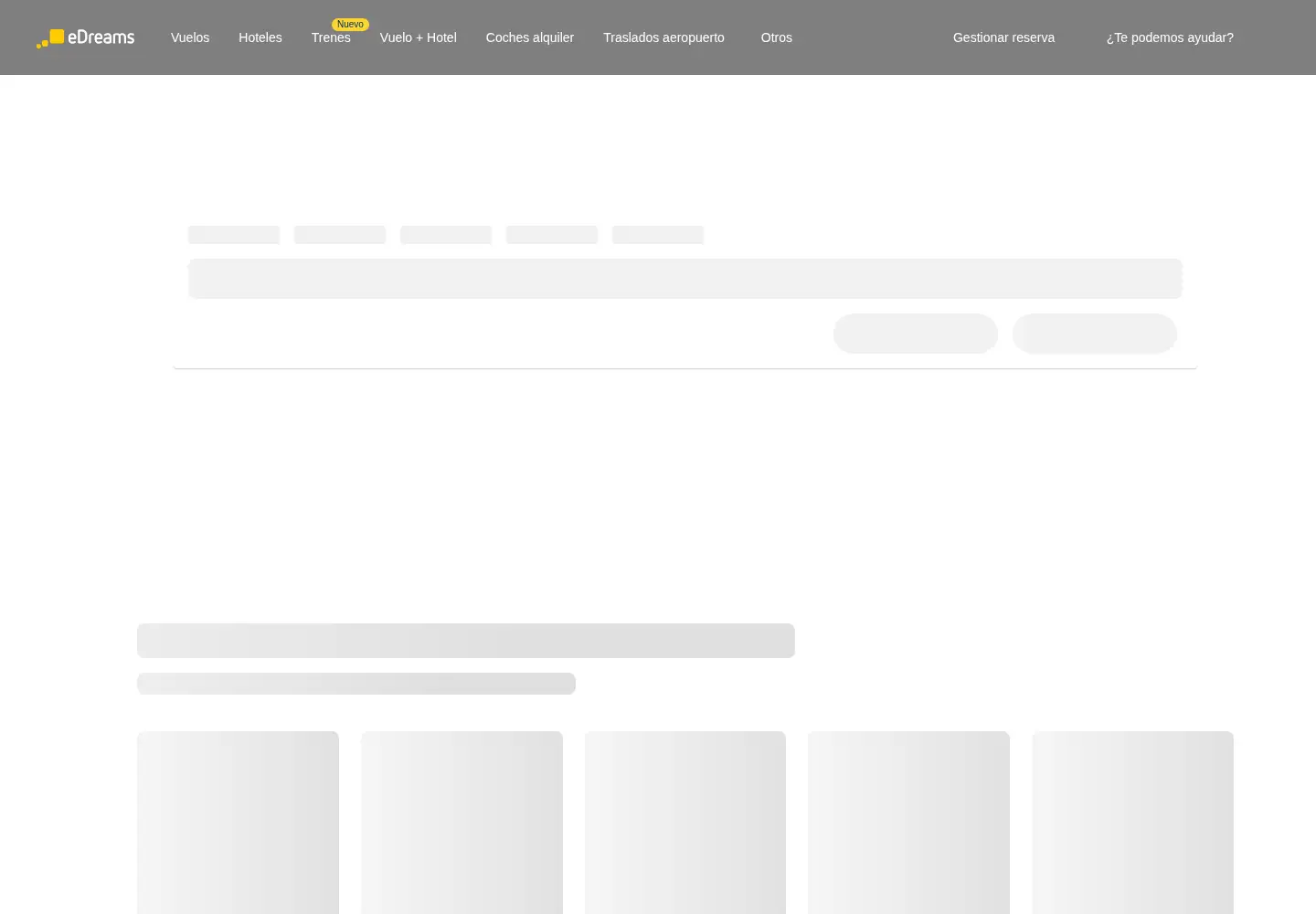 Screenshot of edreams.es