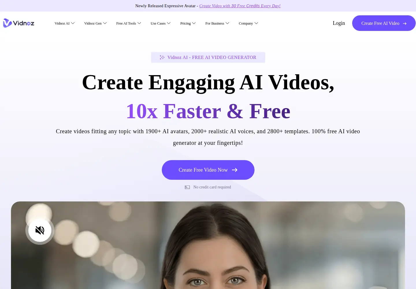Screenshot of vidnoz.com