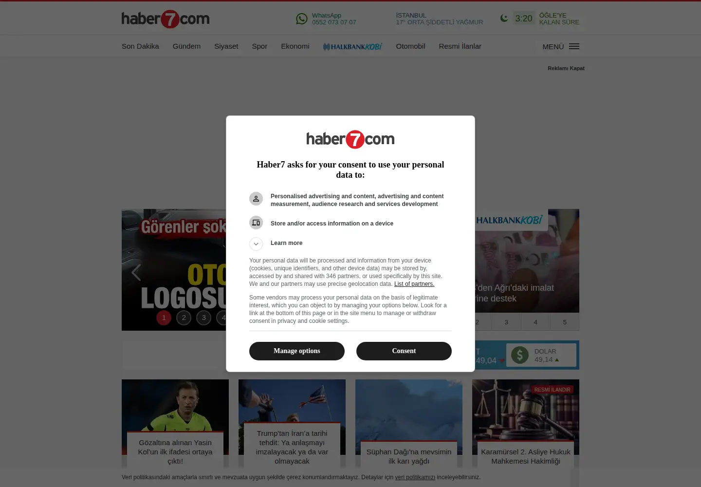 Screenshot of haber7.com
