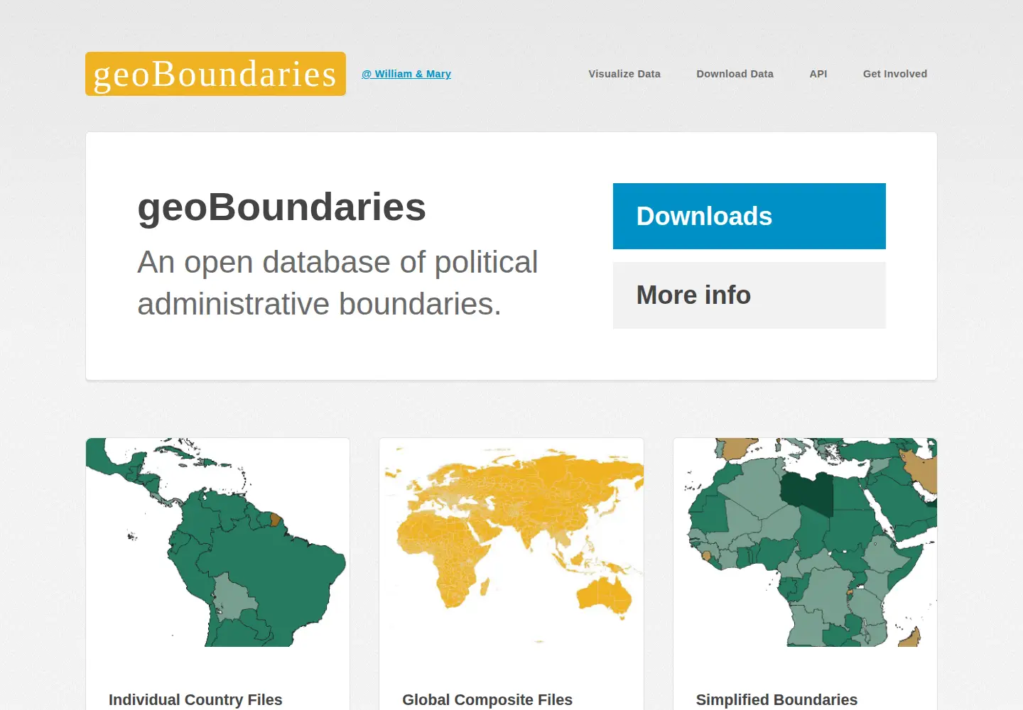 Screenshot of geoboundaries.org