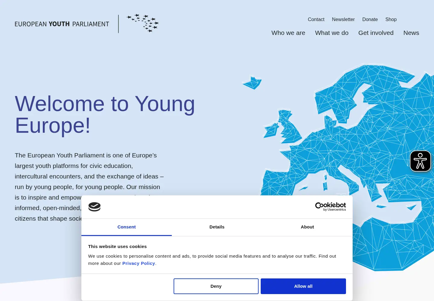 Screenshot of eyp.org