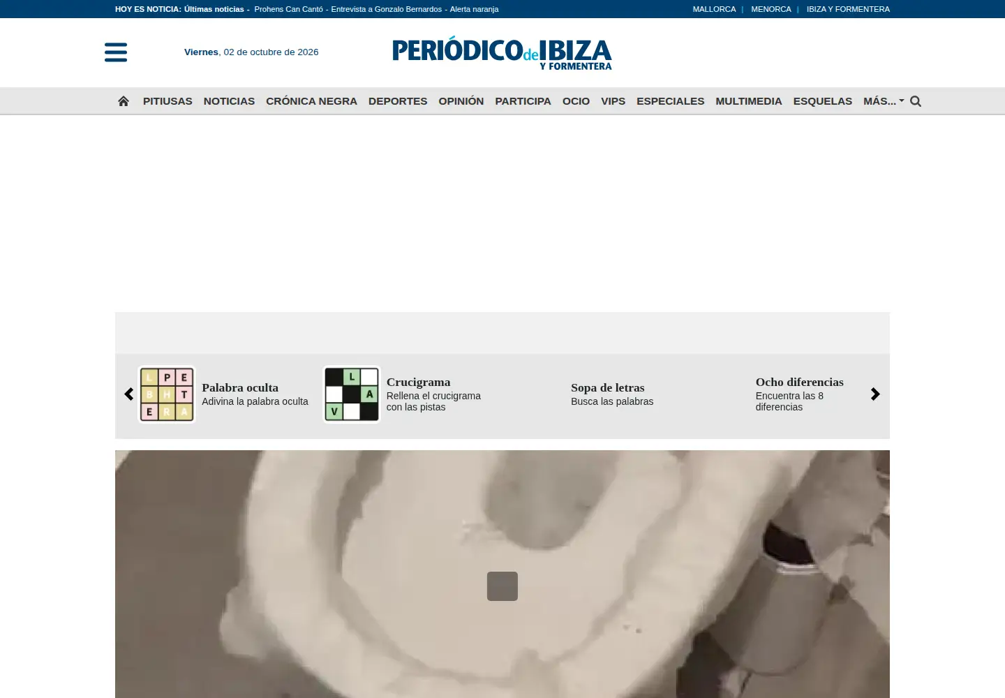 Screenshot of periodicodeibiza.es
