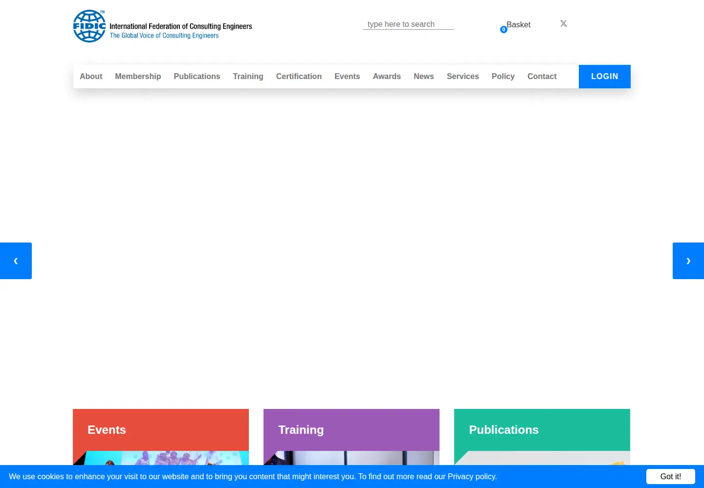 Screenshot of fidic.org