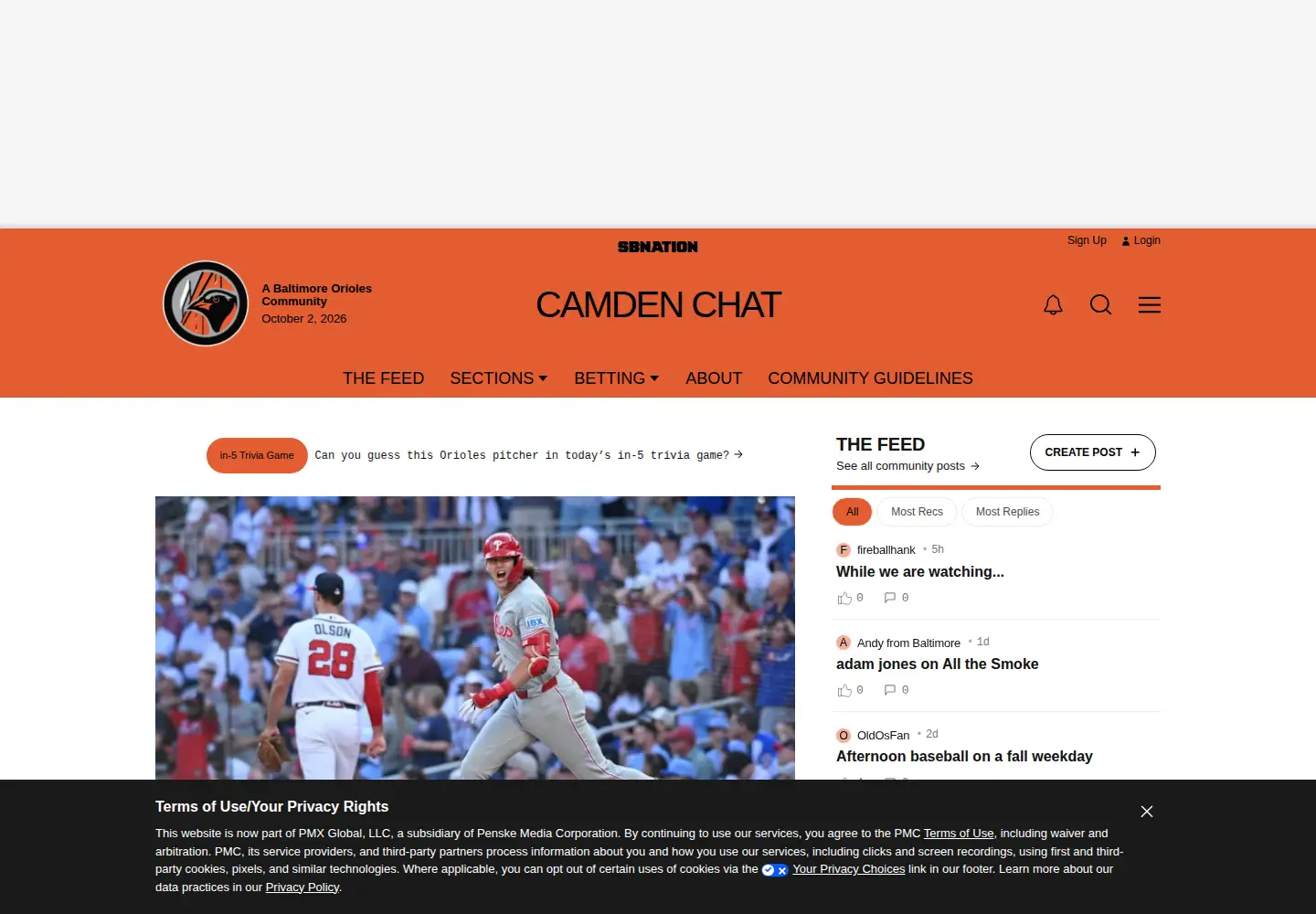Screenshot of camdenchat.com