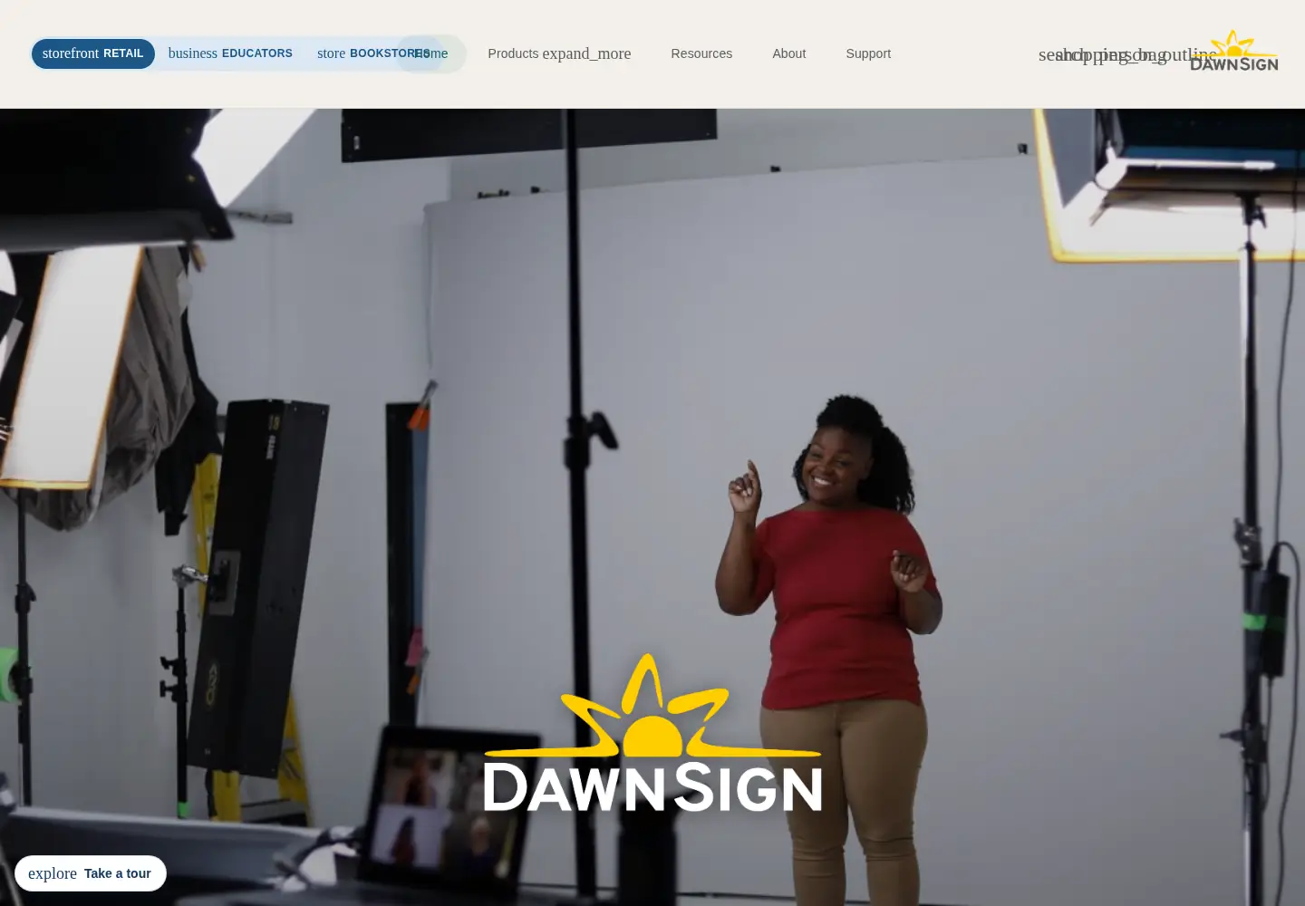 Screenshot of dawnsign.com
