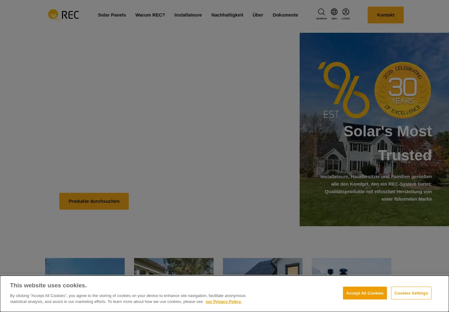 Captured homepage of recgroup.com in the current scan