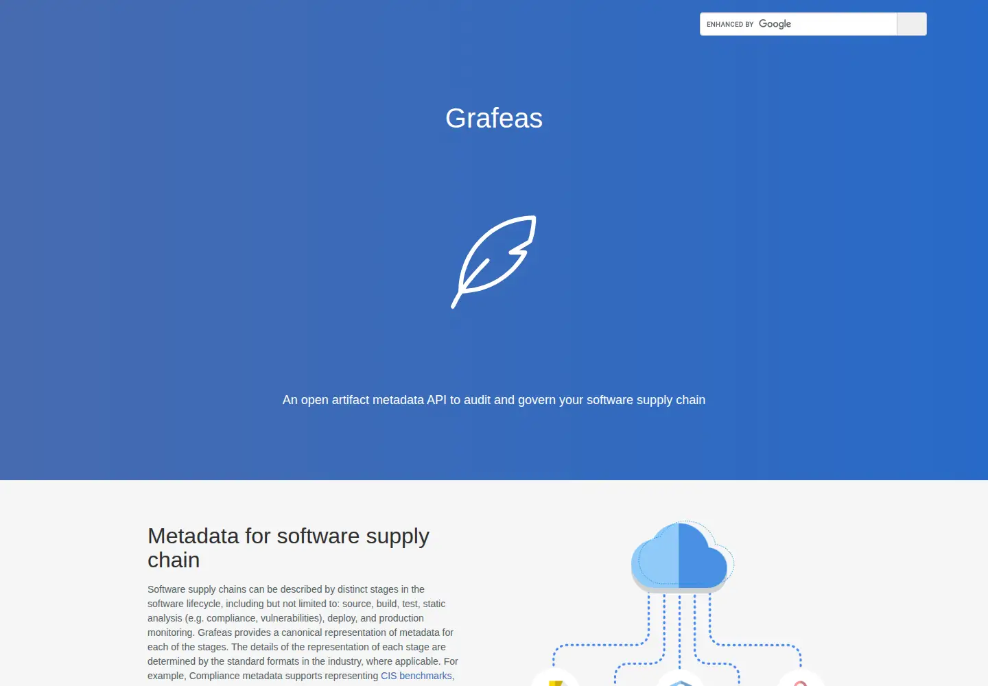 Screenshot of grafeas.io