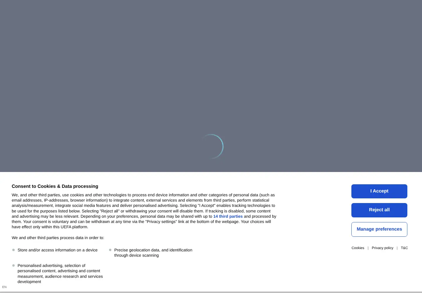 Screenshot of uefa.tv