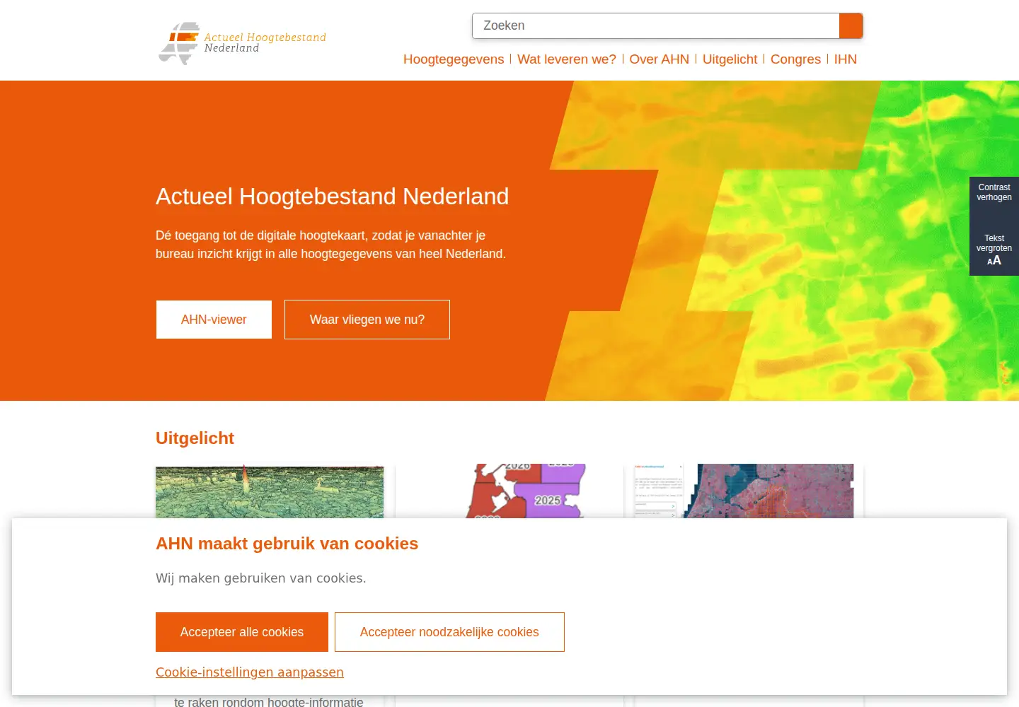 Screenshot of ahn.nl