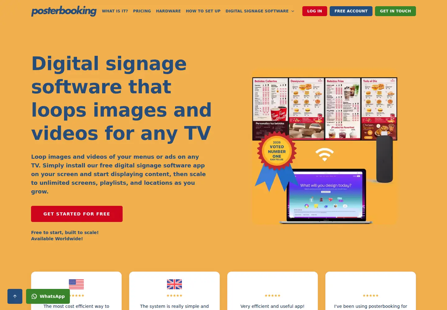 Screenshot of posterbooking.com