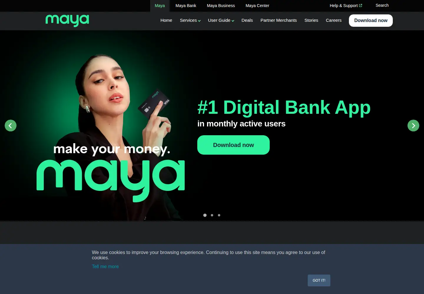 Screenshot of maya.ph