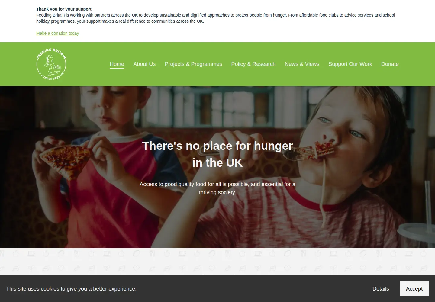 Screenshot of feedingbritain.org