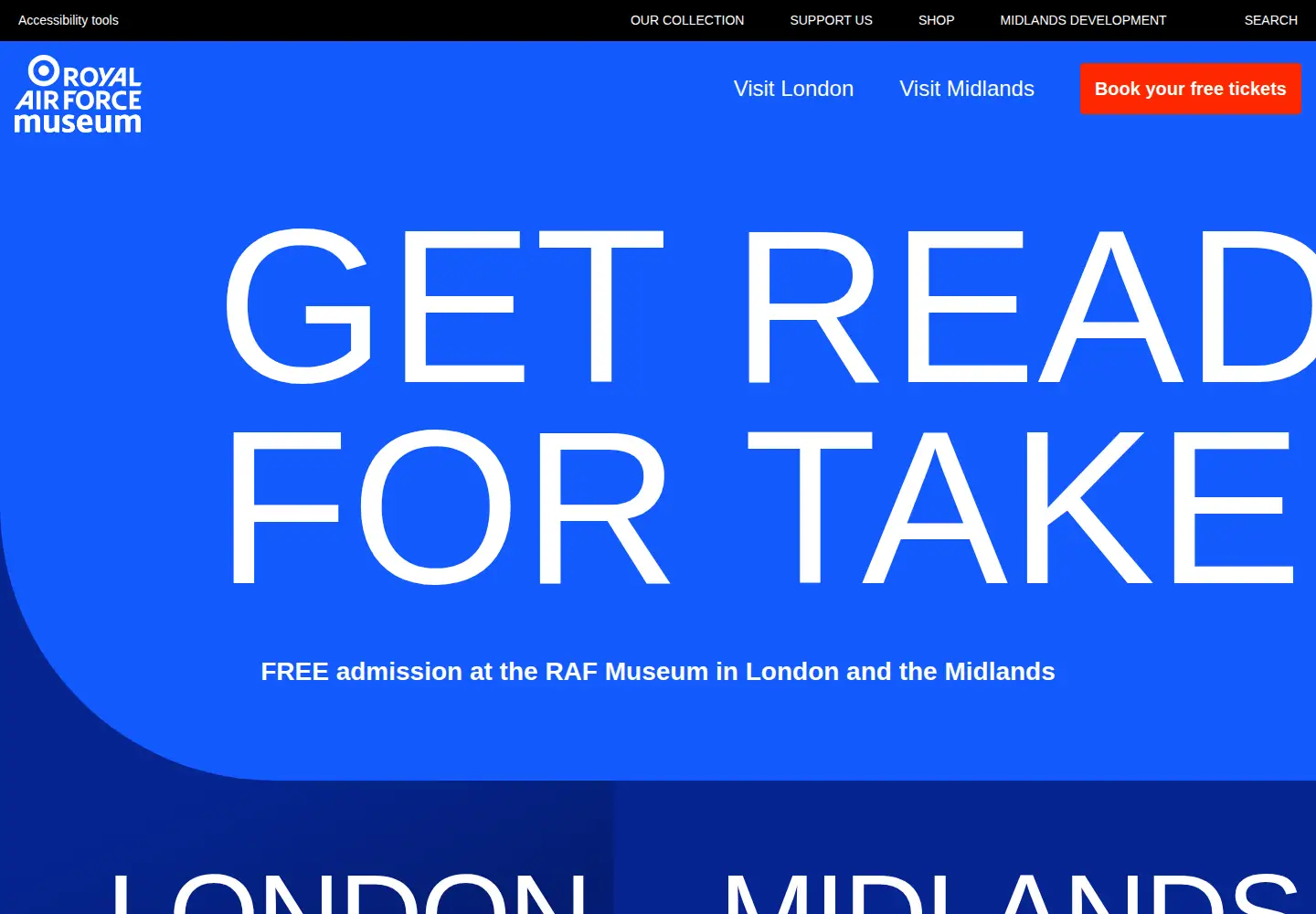 Screenshot of rafmuseum.org.uk