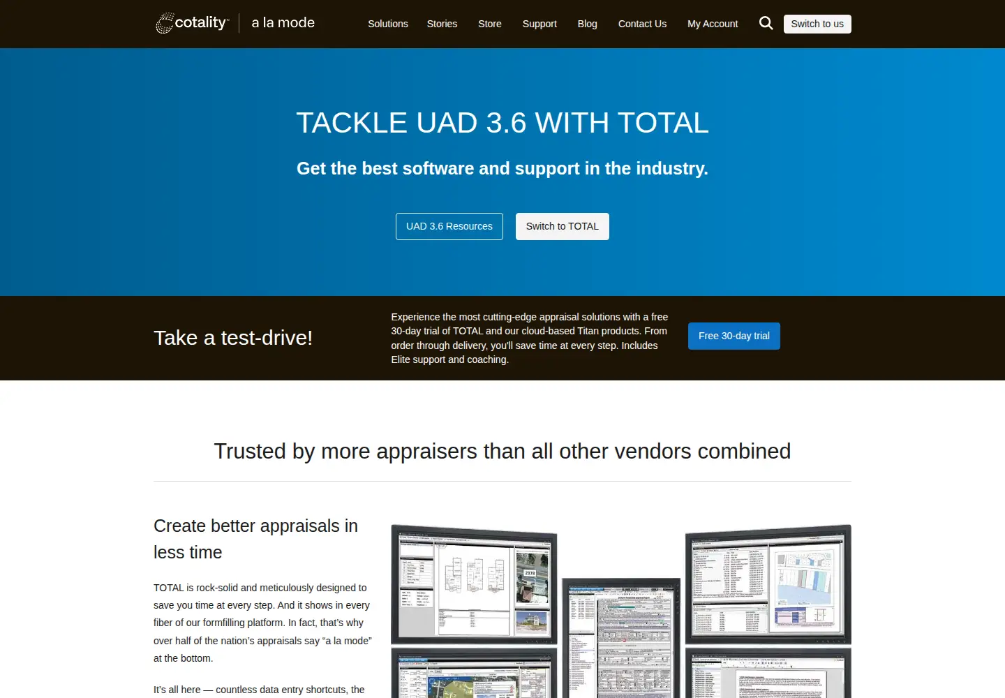 Screenshot of alamode.com