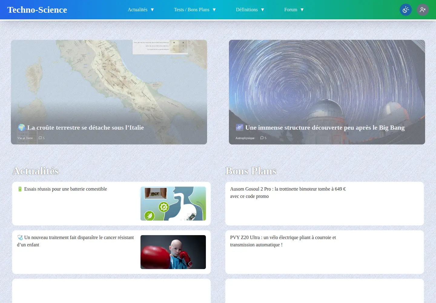 Screenshot of techno-science.net