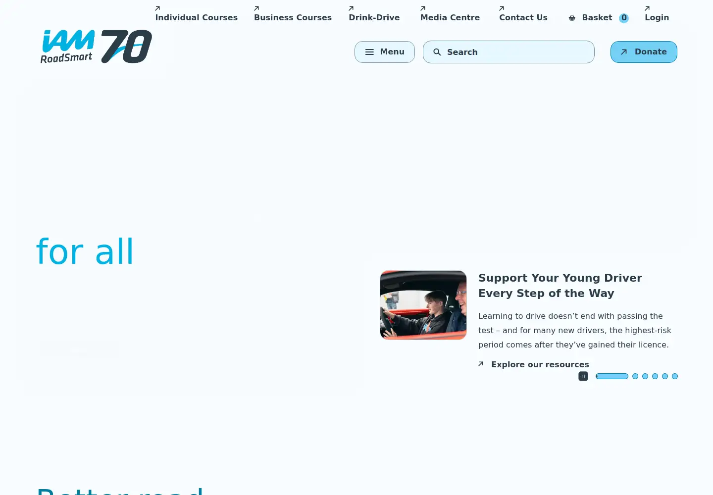 Screenshot of iamroadsmart.com