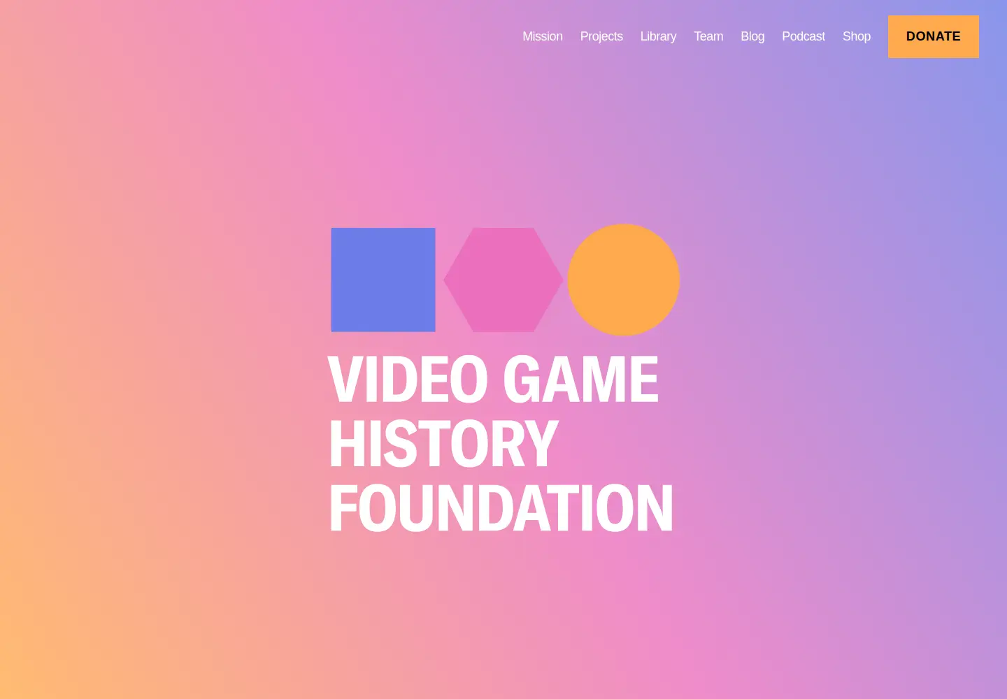 Screenshot of gamehistory.org