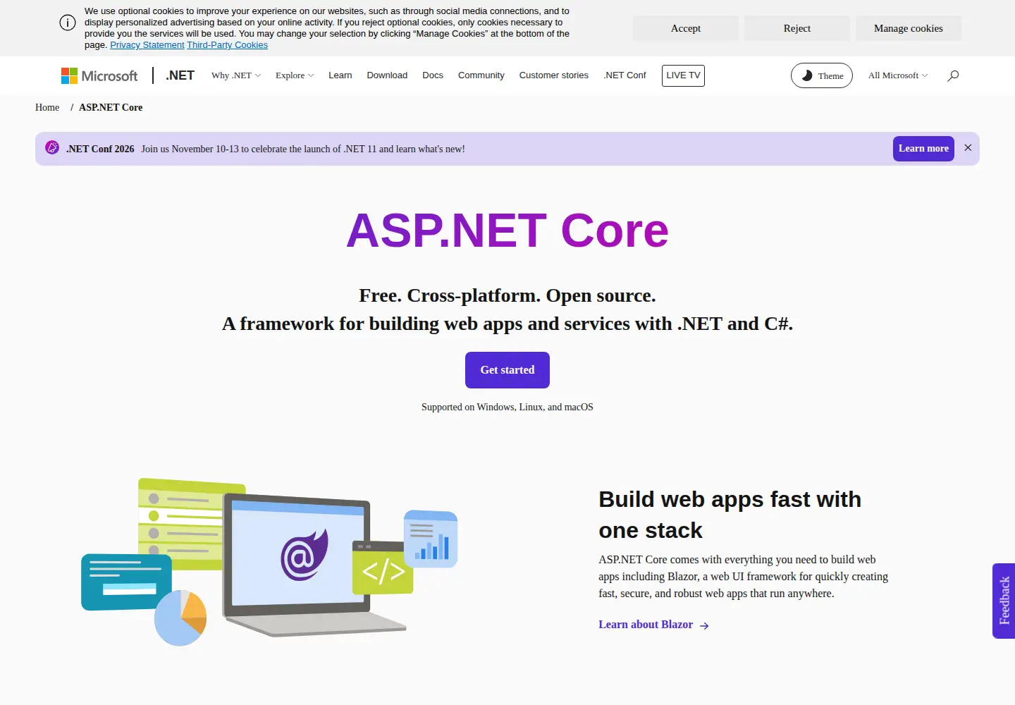 Screenshot of asp.net