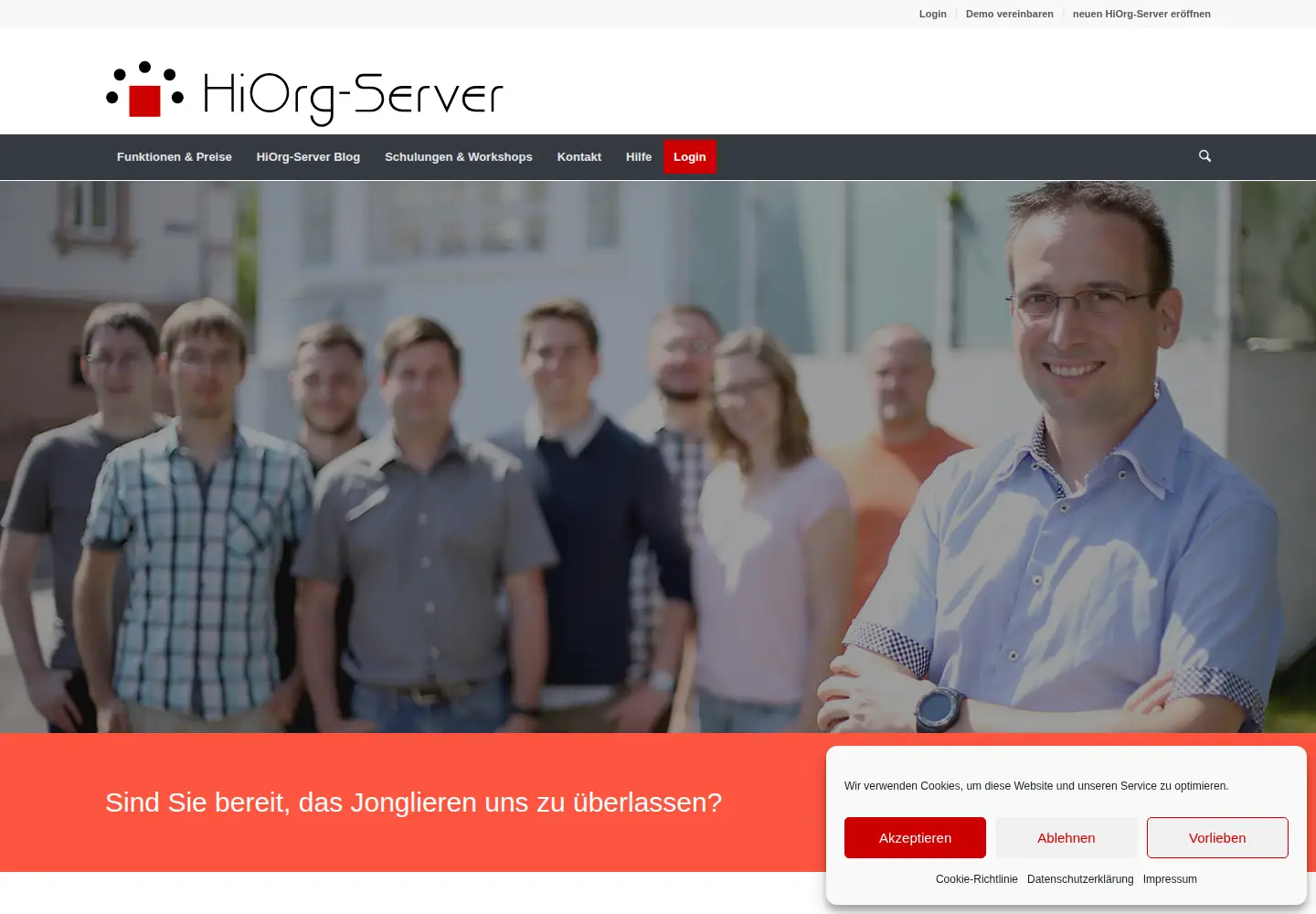 Screenshot of hiorg-server.de