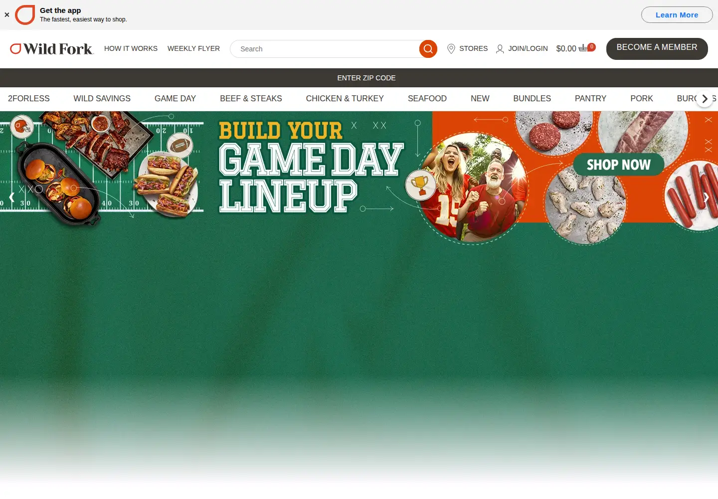 Screenshot of wildforkfoods.com