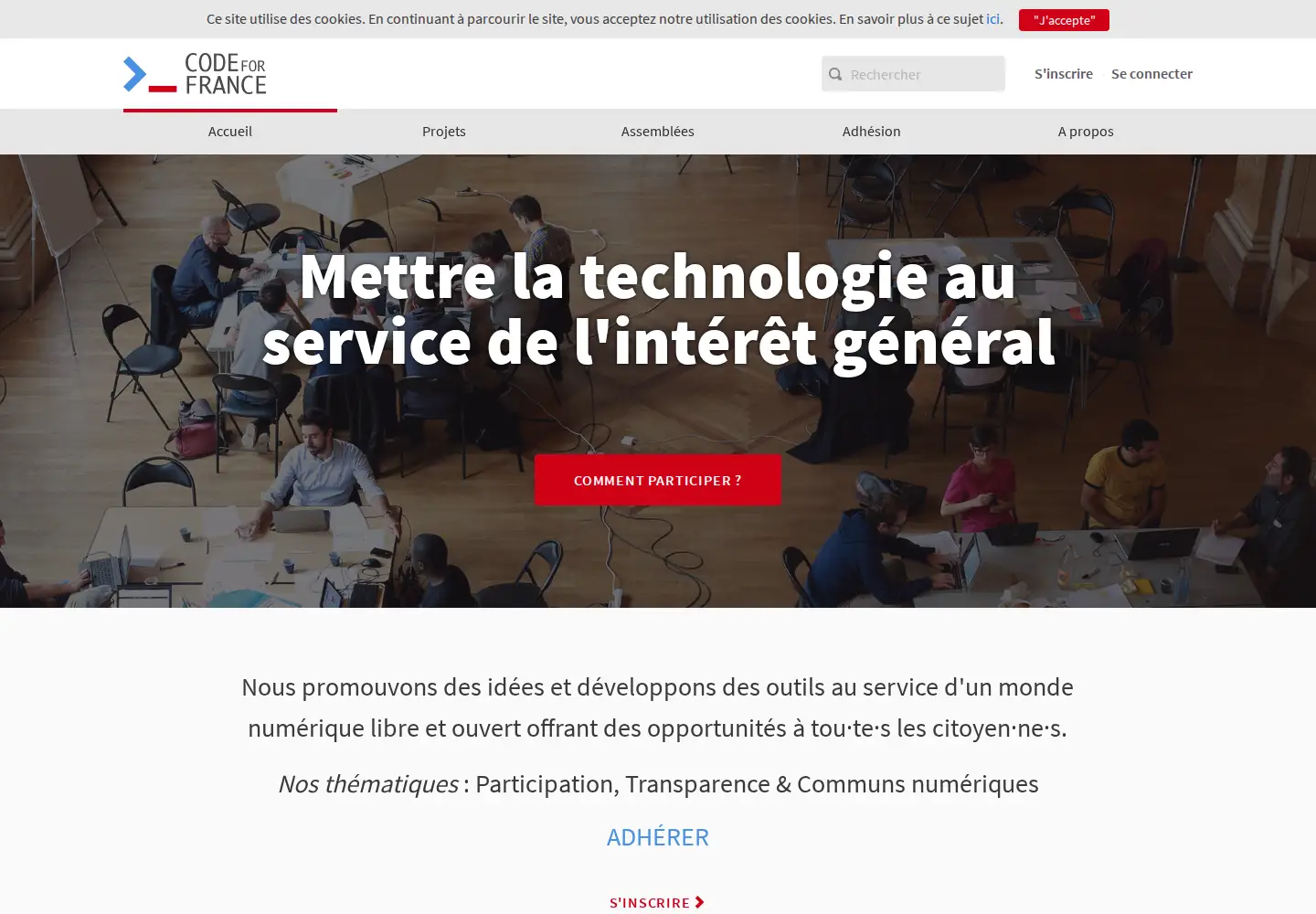 Screenshot of codefor.fr