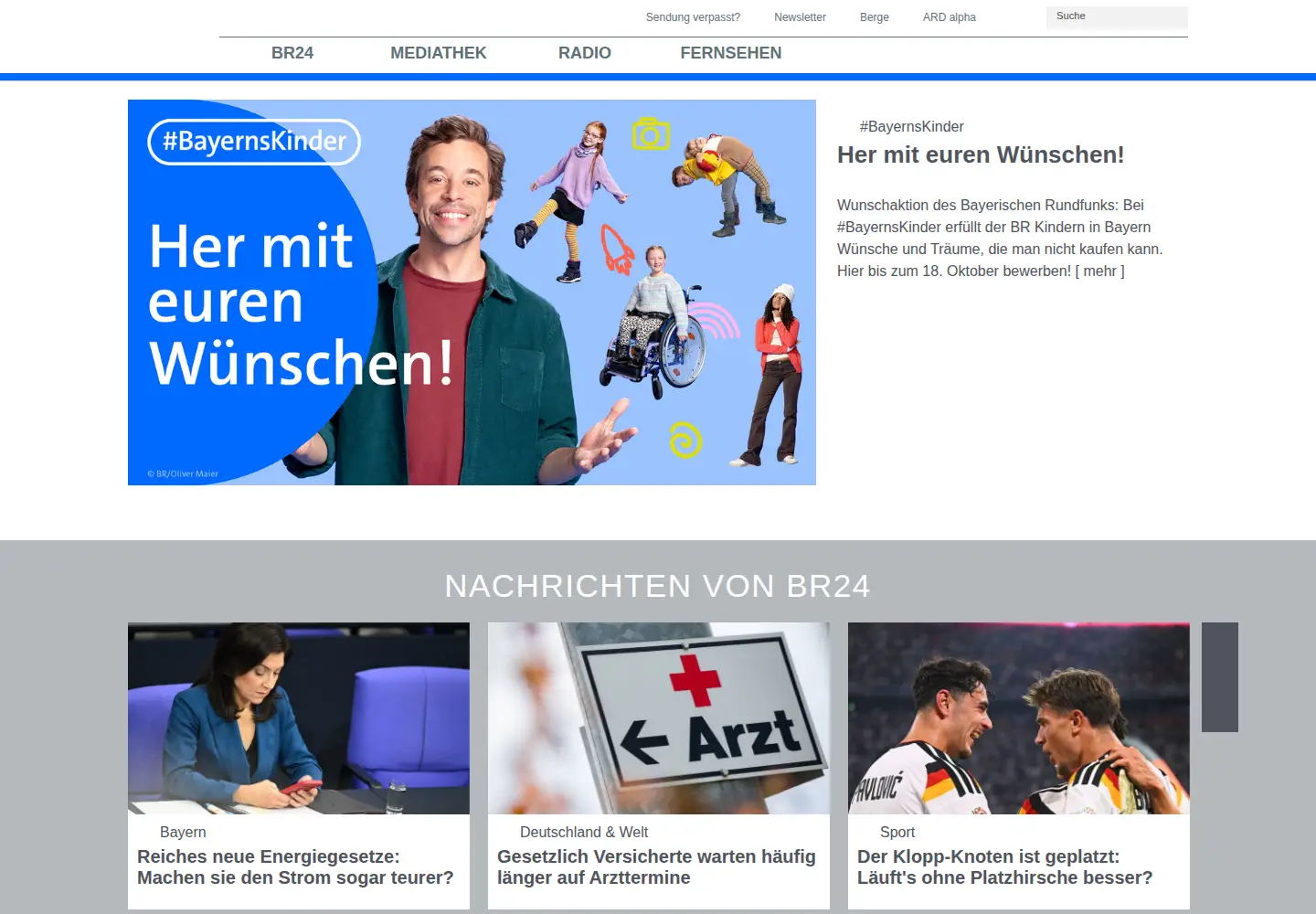 Screenshot of br-online.de
