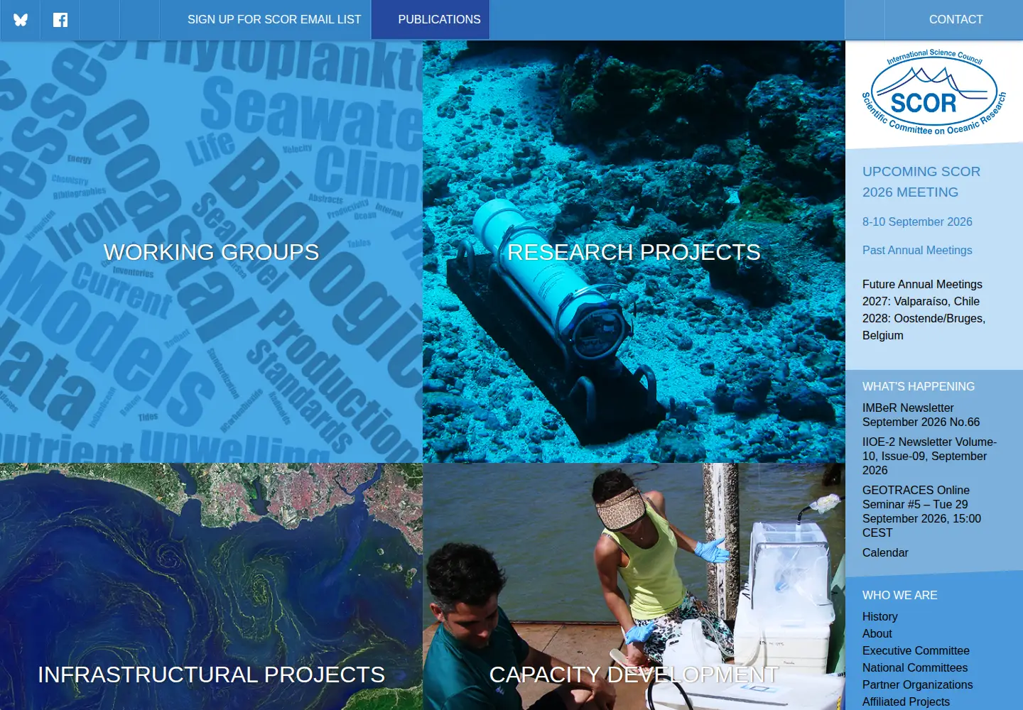 Screenshot of scor-int.org