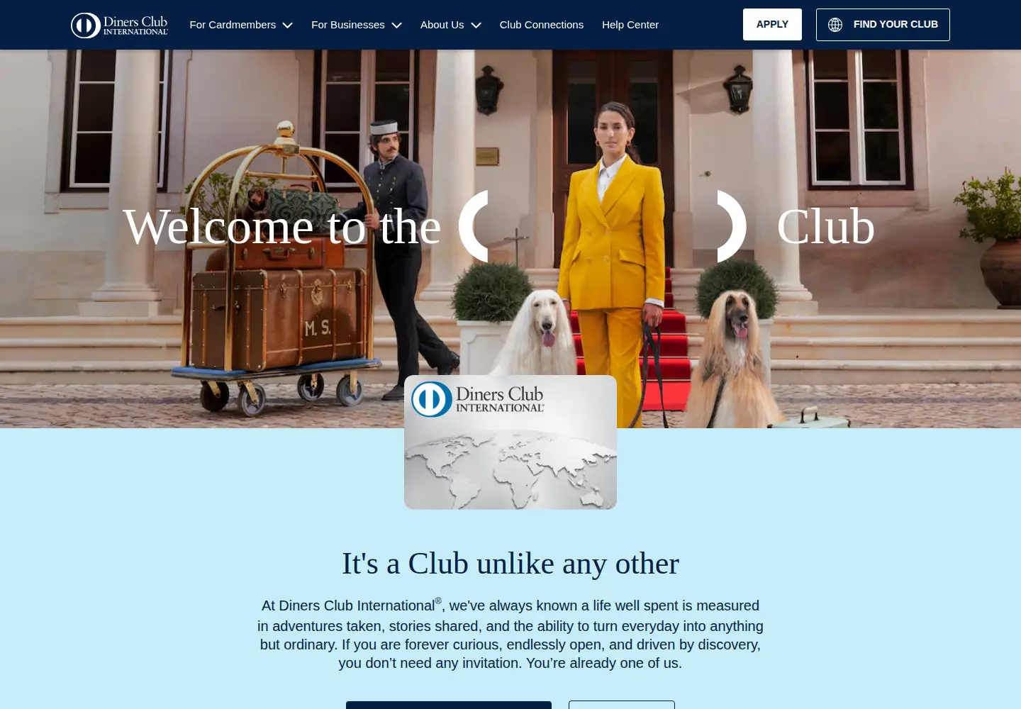 Screenshot of dinersclub.com