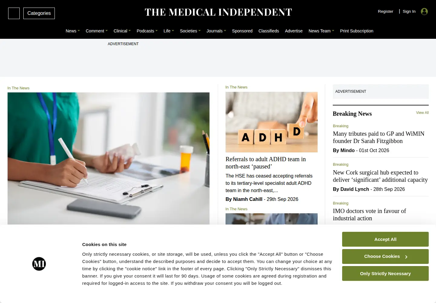 Screenshot of medicalindependent.ie