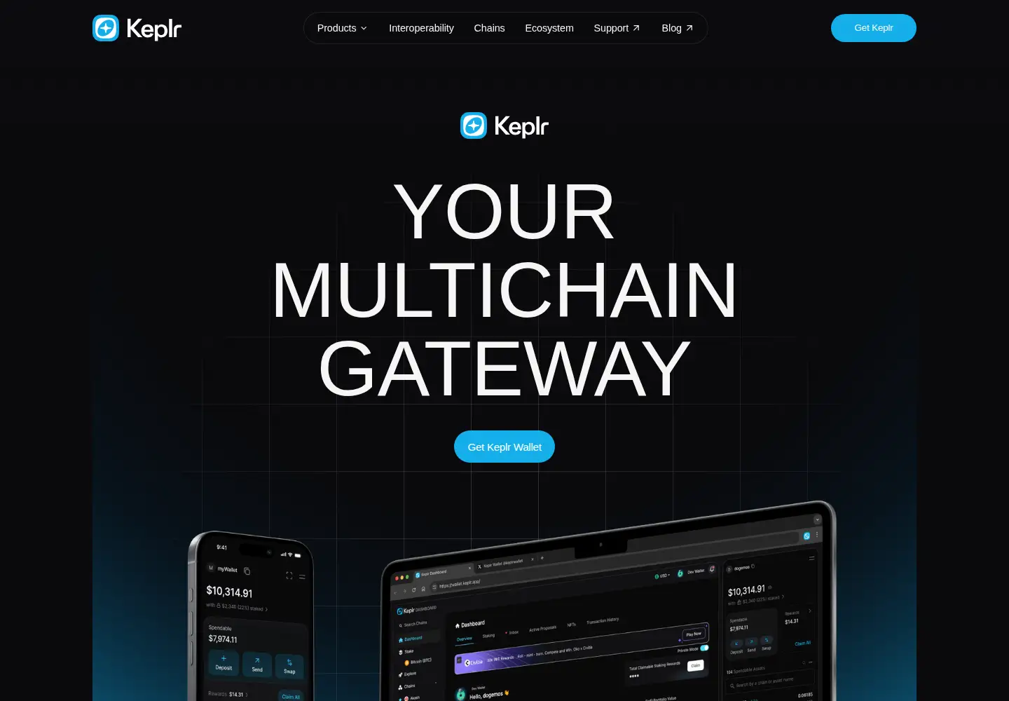 Screenshot of keplr.app