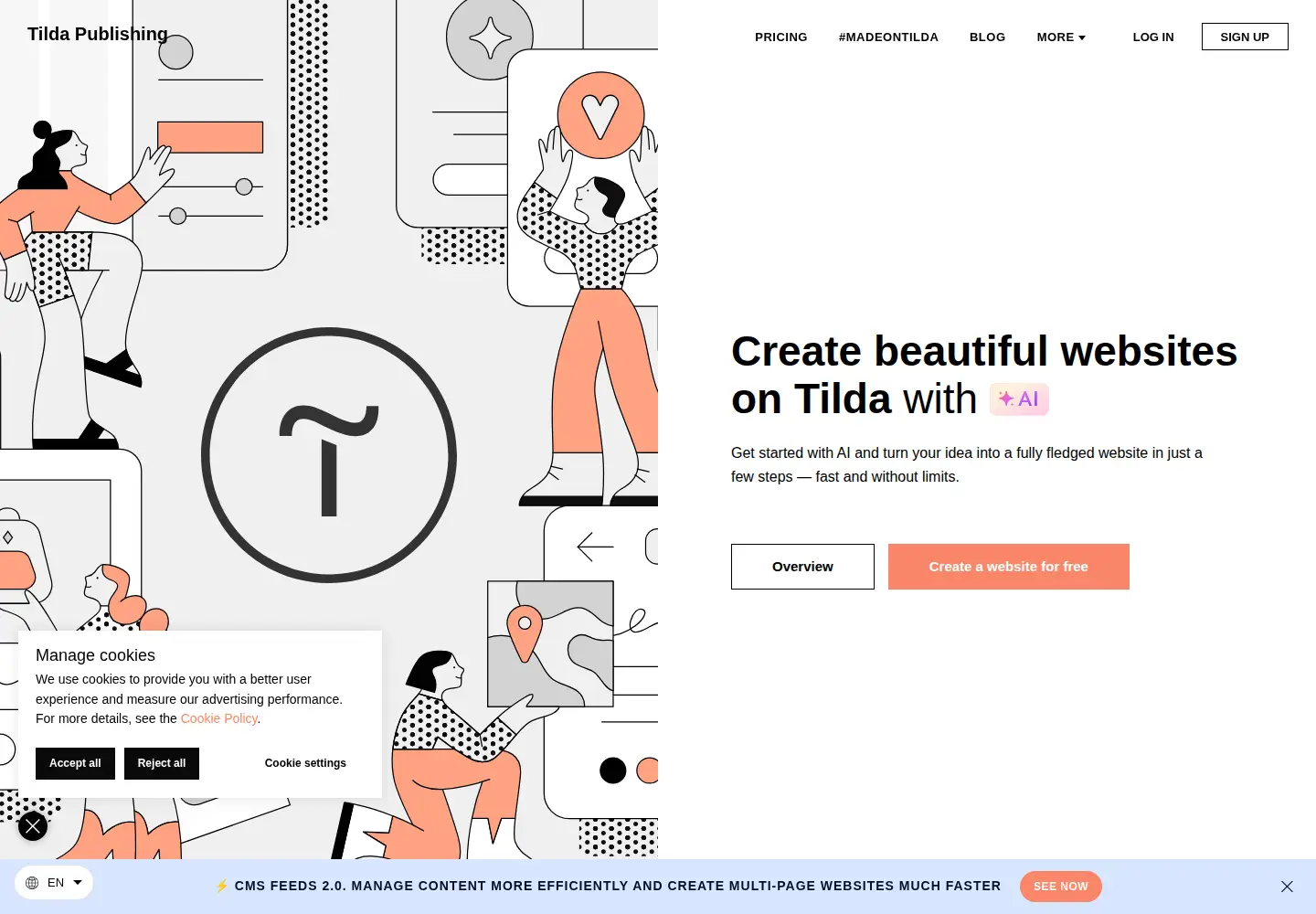 Screenshot of tilda.ws
