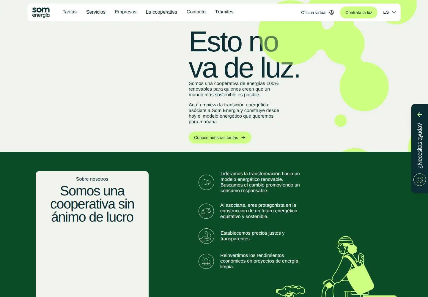 Screenshot of somenergia.coop