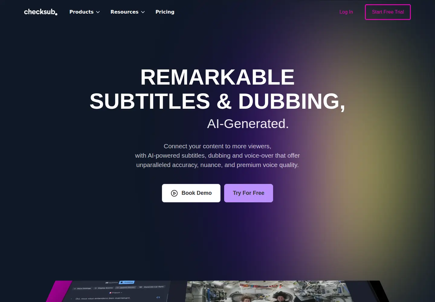 Screenshot of checksub.com