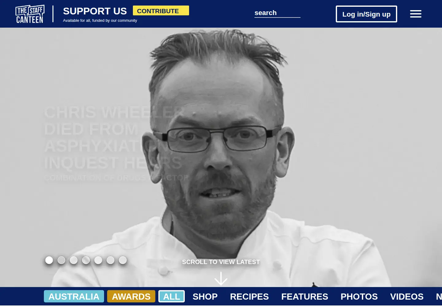 Screenshot of thestaffcanteen.com