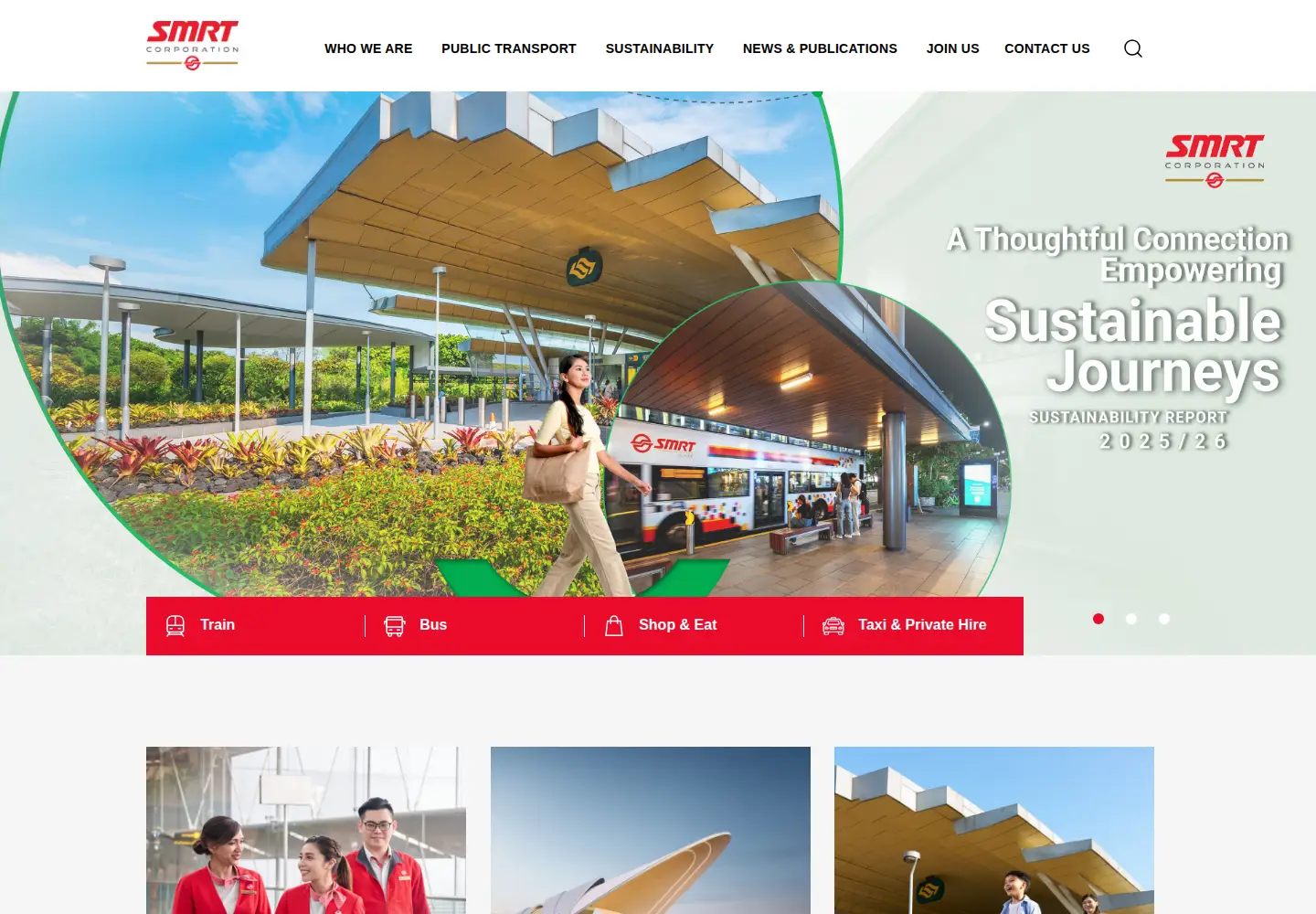 Screenshot of smrt.com.sg