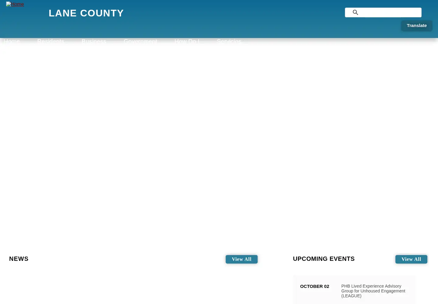 Screenshot of lanecounty.org