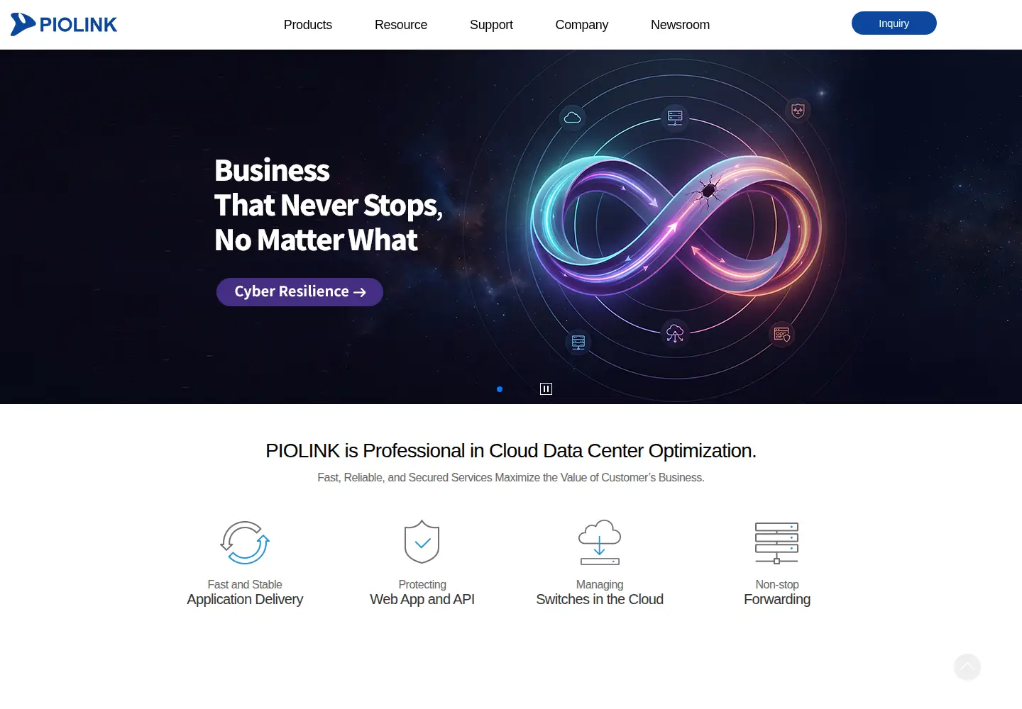 Screenshot of piolink.com
