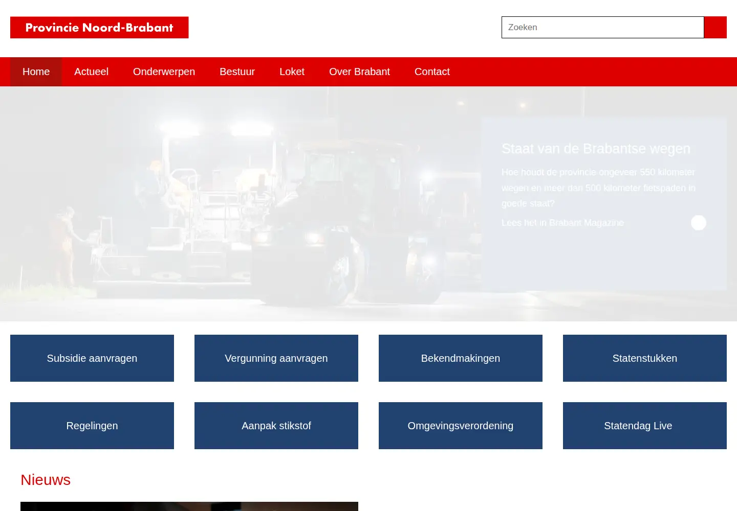 Screenshot of brabant.nl