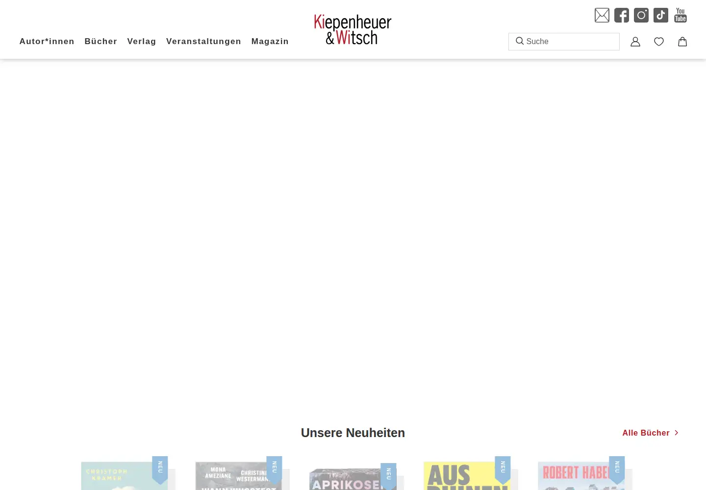 Screenshot of kiwi-verlag.de