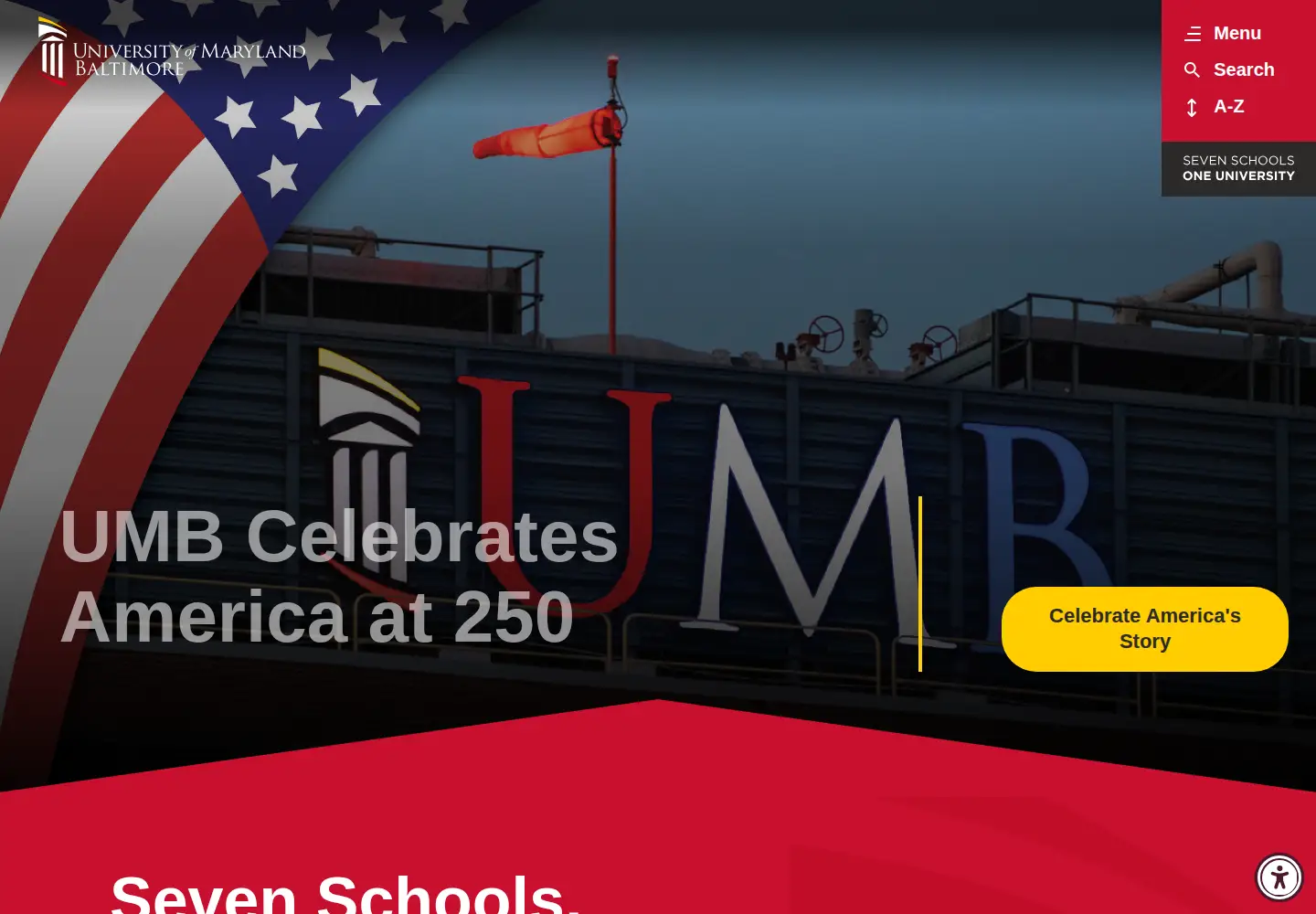 Screenshot of umaryland.edu