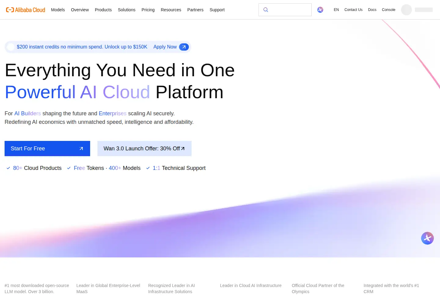 Screenshot of alibabacloud.com