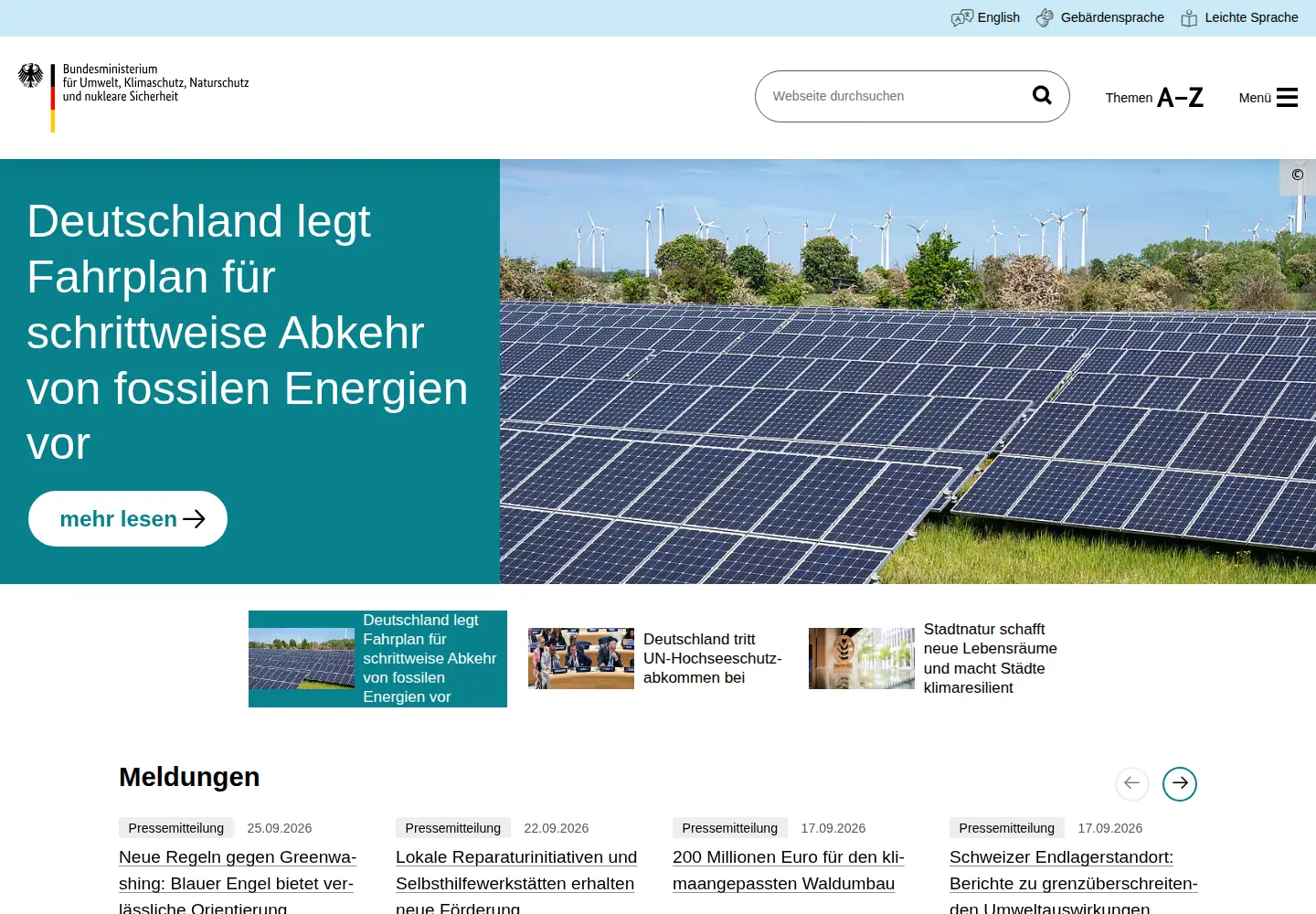 Screenshot of bmuv.de