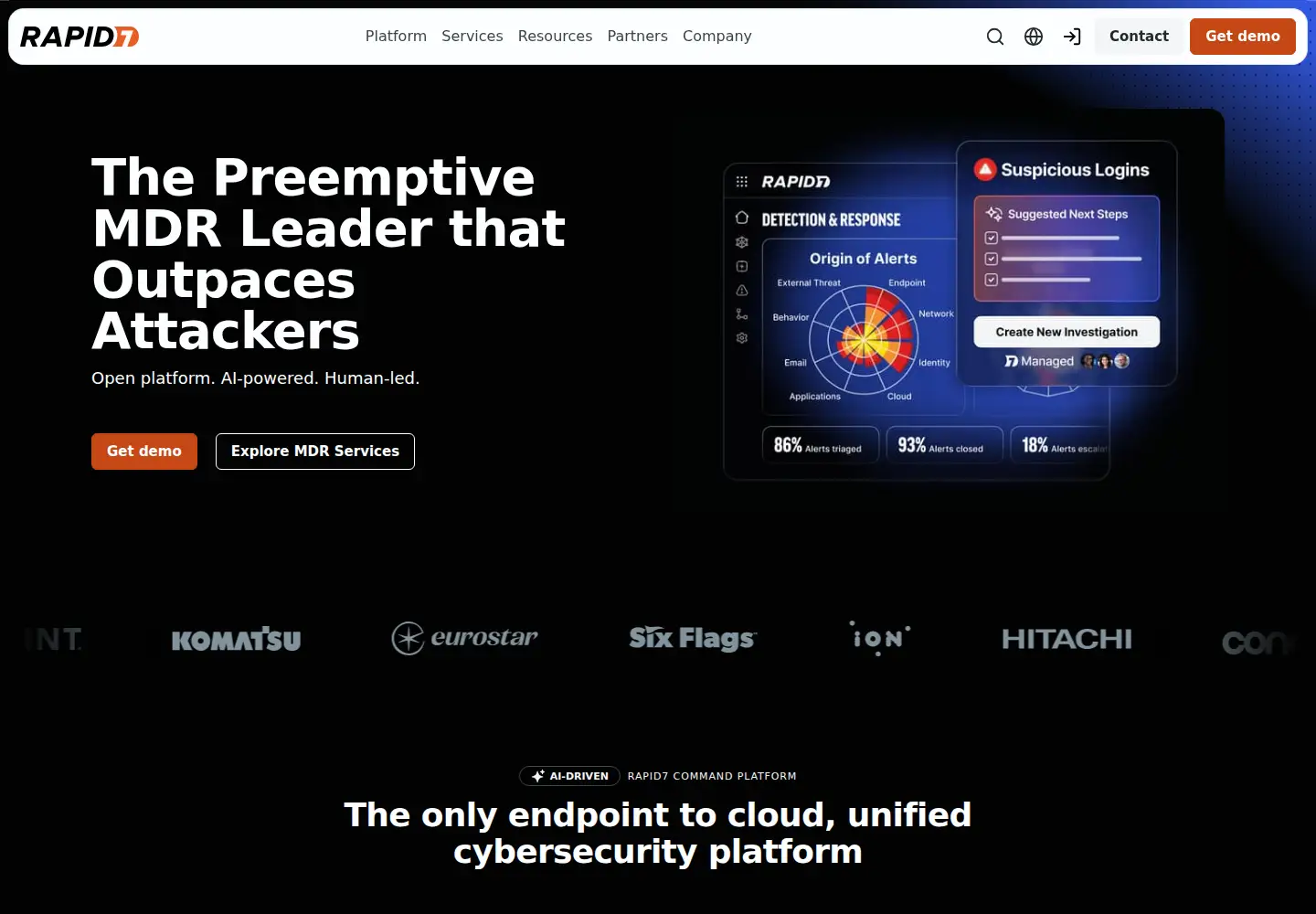 Screenshot of rapid7.com