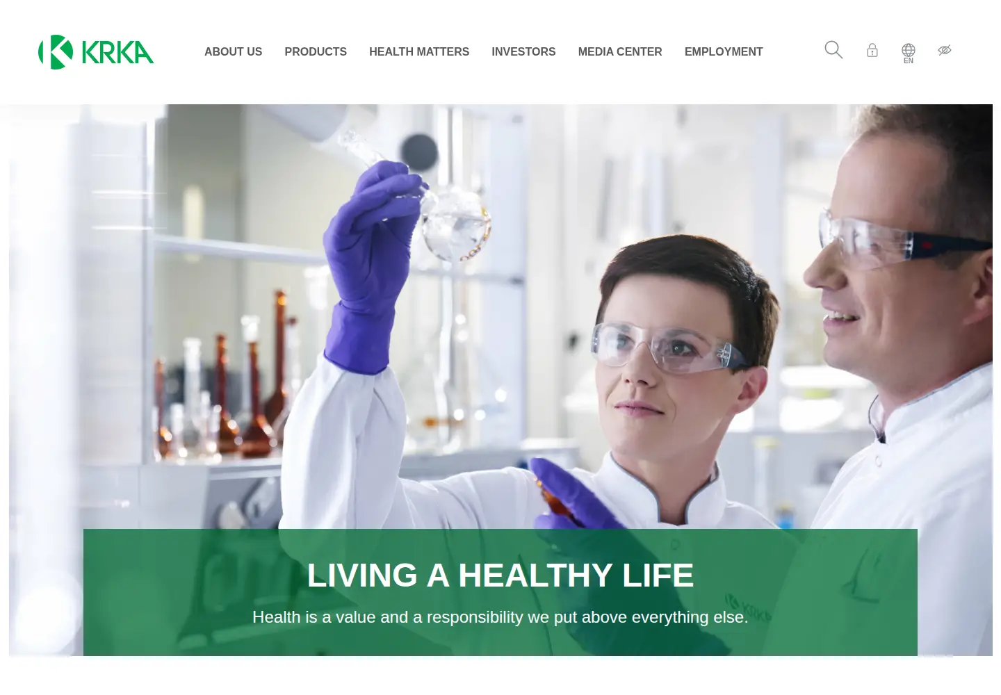 Screenshot of krka.biz